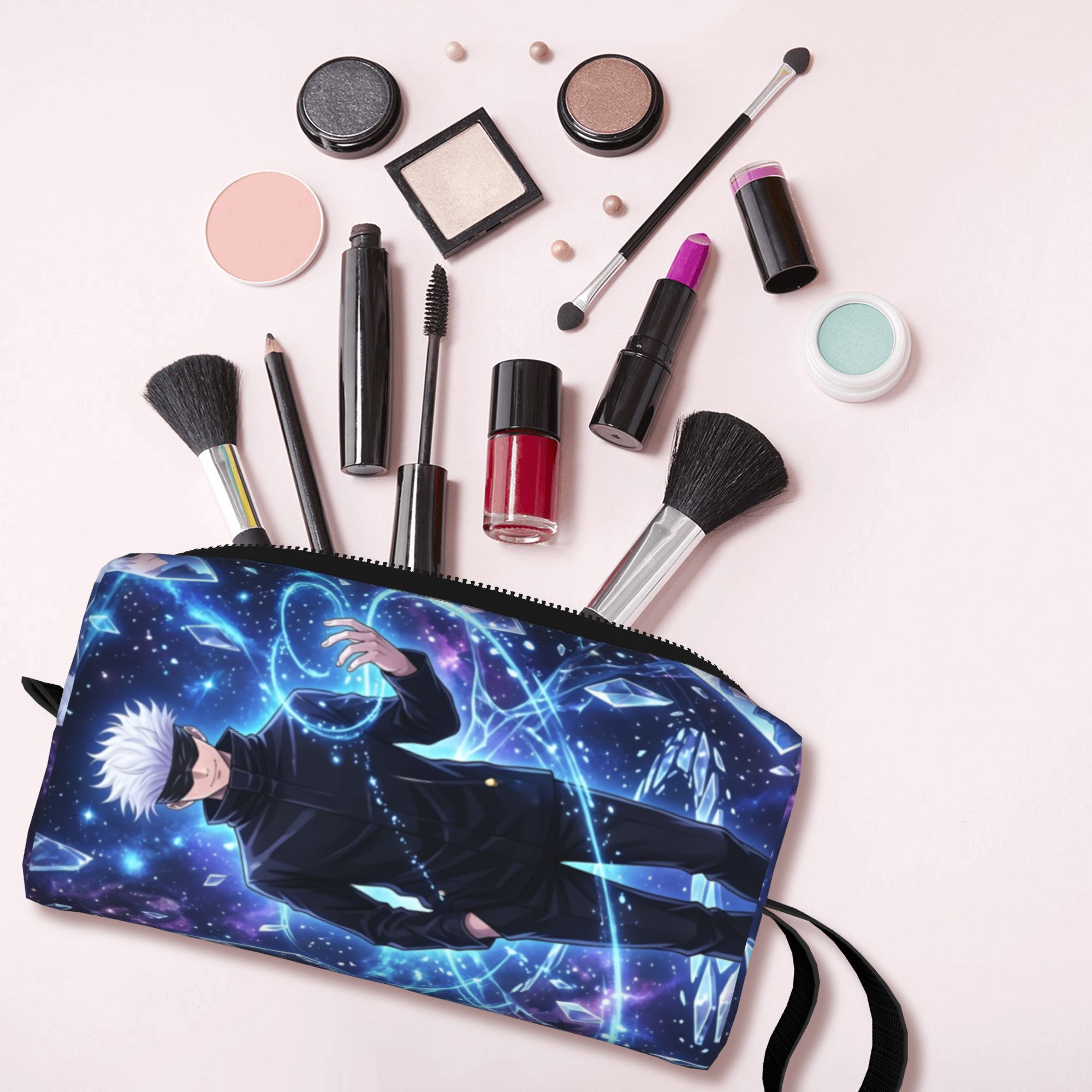 J Beauty Makeup - Personalizowana kosmetyczka podróżna Kawaii J-Jujutsus K-Kaisens
