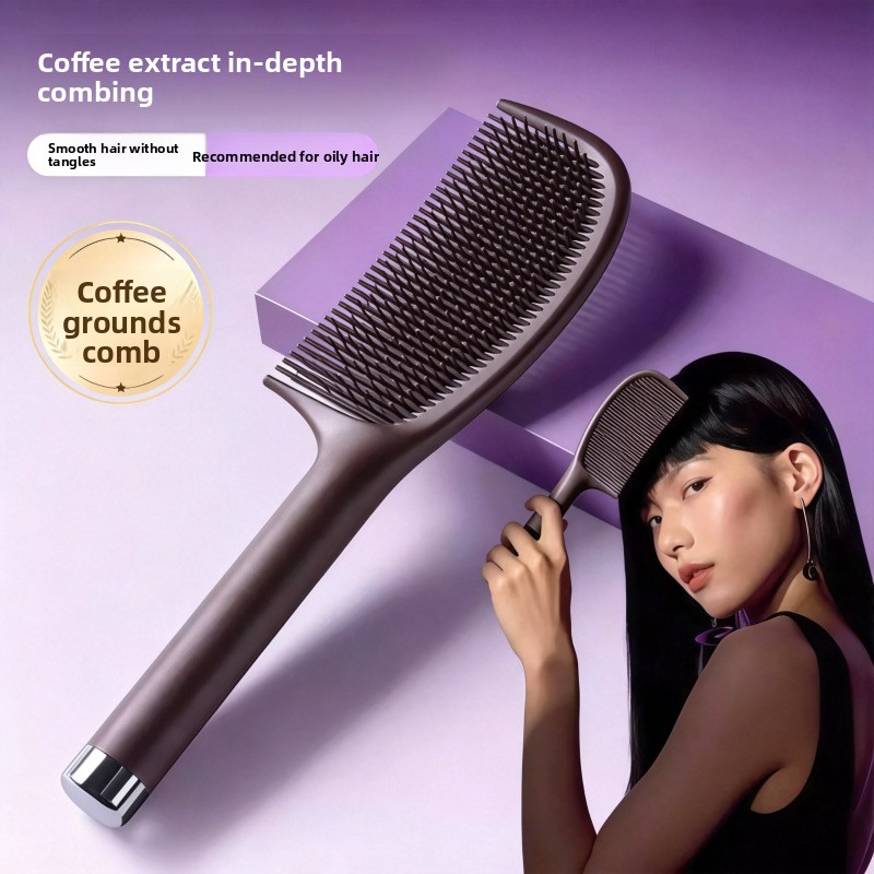 Beauty Without Makeup - Grzebień do włosów z kawową kremową