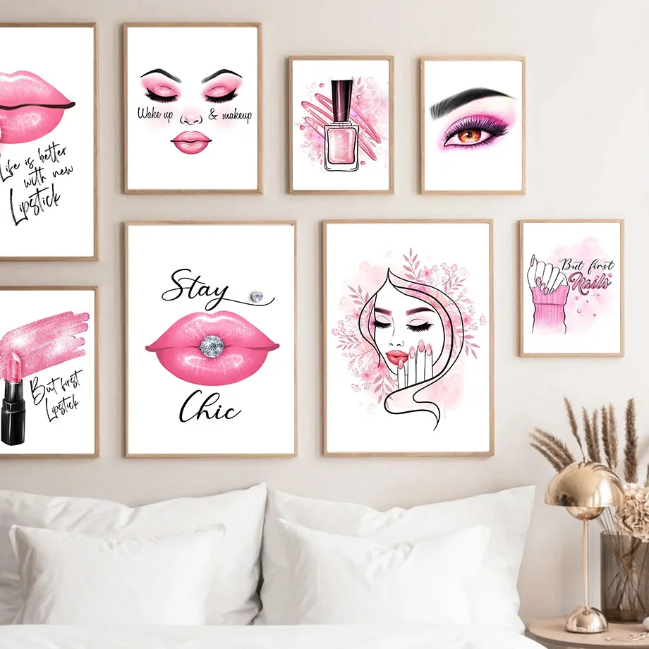 J Beauty Makeup - (Obraz na płótnie 2D) Modny makijaż,