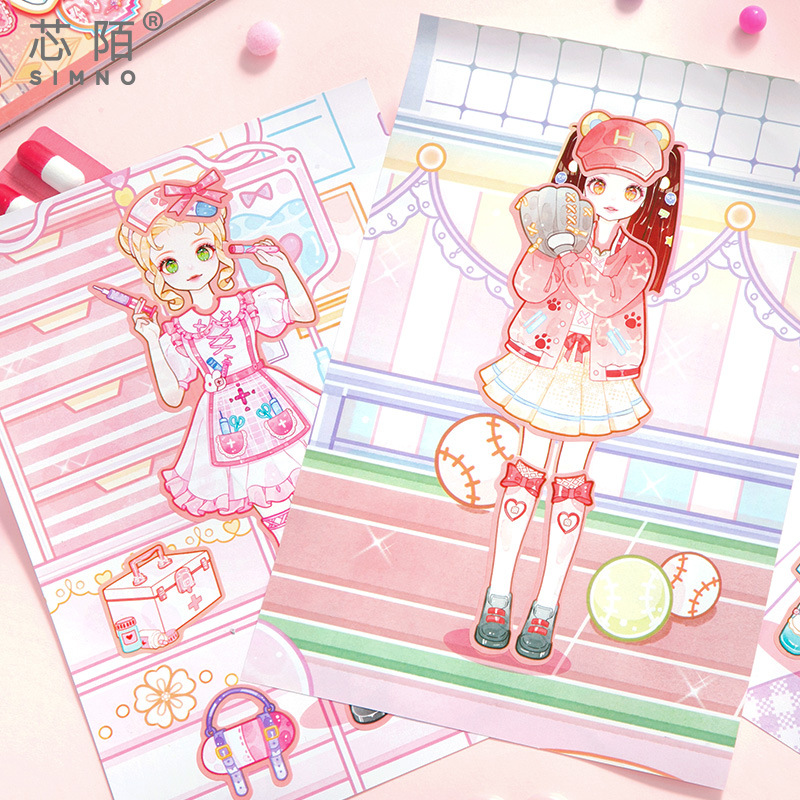 Książka z naklejkami dla dziec – Beauty Makeup Games For Girls recenzja i cena