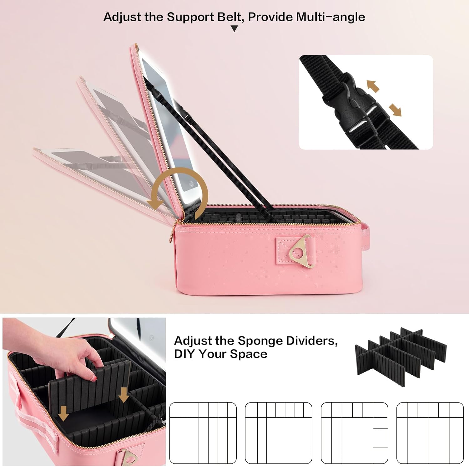 Duża kosmetyczka z lustrem LED – Beauty Makeup Vanity recenzja i cena